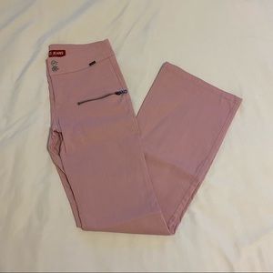 Pink Guess Flare-leg Pants